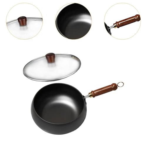 Wok Pan de Hierro con Mango de Madera 26 cm miniatura 4