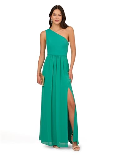 Image of Adrianna Papell One Shoulder Chiffon Gown