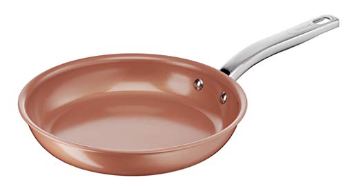 Tefal - Sartén cerámica All-in-One, Sartén 3 en 1 Compatible con inducción, Apta para Horno hasta 250 °C, Extra Resistente, Cocina Sano, Antihaderente sin PFOA sin Plomo, sin cadmio (Sartén, 28_cm)