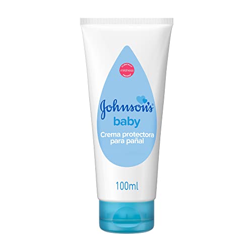 Johnson's Baby Crema protectora para pañal, crema hidratante bebé que protege de las irritaciones, crema pañal para bebé apta para pieles sensibles, 1 x 100 ml