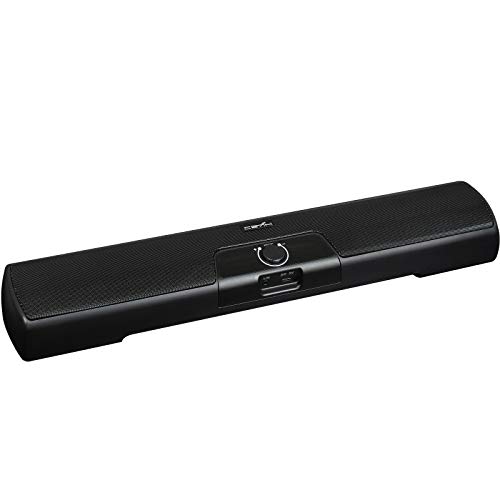 Layfoxz Q3 3.5mm Wired Computer Speaker 10W Soundbar Home Theater PC Sound Bar Volume Control USB Powered for TV Laptop Tablet PC Smar Hone MP3 Player