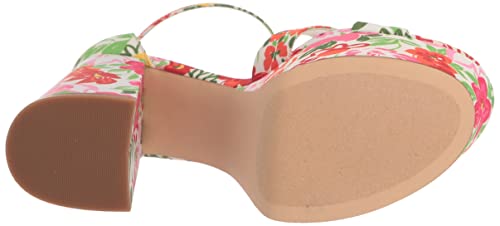 Nine West Women's Willie Heeled Sandal, Garden Multi 661, 6 #TOP3