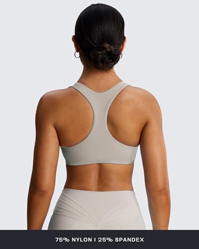 Image of Aoxjox Define Sculpt Racerback Sports Bra | women's workout fitness yoga crop tank, breathable fabric, 4-way stretch, moisture-wicking, gym essential