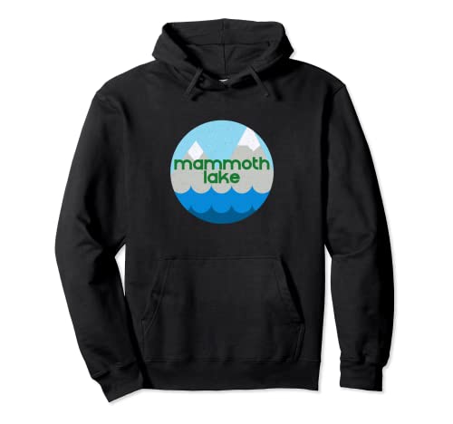 Diseño de recuerdo de vacaciones en la naturaleza de Mammoth Lake CA Sudadera con Capucha