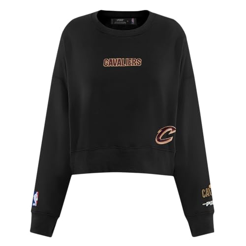 Pro Standard Womens NBA Cleveland Cavaliers Wingspan Crewneck Sweatshirt Black M