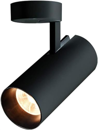 Faretto da incasso per interni Robusto faretto cilindrico nero for montaggio su superficie, luci artistiche for dipinti COB LED for illuminazione spot da parete for quadri-soffitto Plafoniera da incas