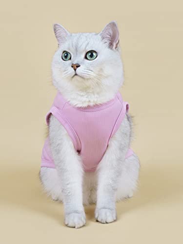 Qwinee 3Pcs Dog Shirt Tank Top Puppy Vest Dog Cat Basic Shirts Clothes For Small Medium Dogs Kitten Kitty Multicolor M #TOP4