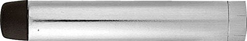 Architectural Hardware Silver Round Projection Door Stop Concealed Fixings - Brushed Satin Chrome - 4" Inch 100Mm
