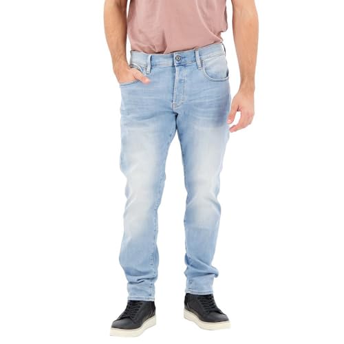 G-STAR 3301 Slim Jeans, Jeans Uomo, Blu (Lt Indigo Aged 51001-8968-8436), 38W / 34L