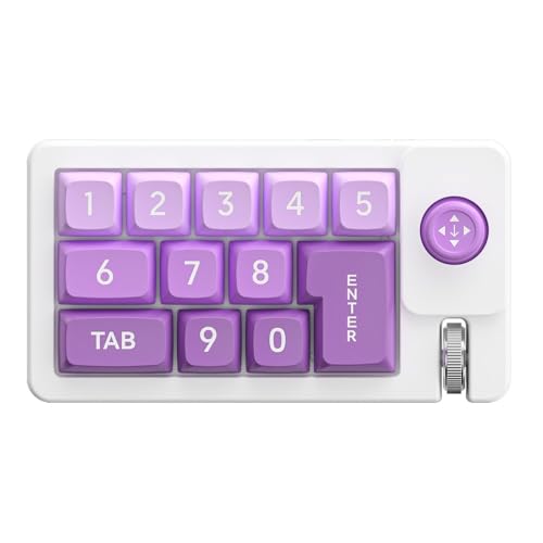Mini clavier mécanique 12 touches filaire mini pavé numérique de jeu rose pour PC