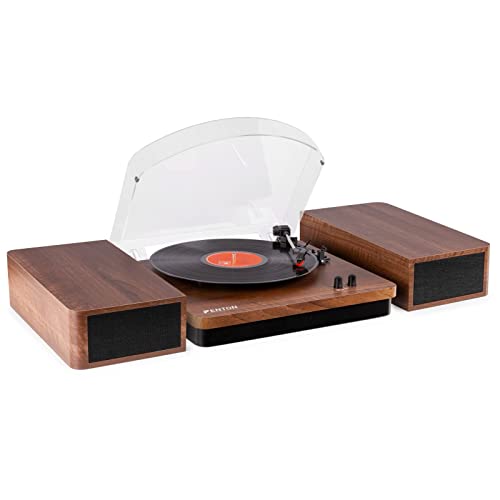 Fenton RP168W – Platine Vinyle avec Haut-parleurs en Bois – Marron, Tourne Disque, Platine Vinyle Bluetooth, Connexion… - Les Beatles, Paul McCartney, John Lennon, RIngo Starr, George Harrison Fenton RP168W - Platine Vinyle avec Haut-parleurs en Bois - Marron, Tourne Disque, Platine Vinyle Bluetooth, Connexion…
