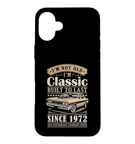 Vintage 1972 Birthday Classic Car For Legends Born In 1972 �X�}�z�P�[�X iPhone 16 Plus �p