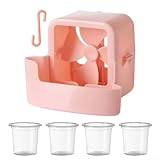Juego de refrigeración de taza de hielo para ventiladores portátiles diseñado para mejorar el movimiento del aire y enfriar espacios (rosa)