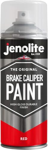 JENOLITE Peinture en Spray pour Étriers de Frein | ROUGE BRILLANT | 400ml | Peinture de Restauration pour Freins et Étriers | Finition Durable, Résistante...