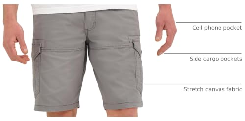 Lee Men's Extreme Motion Swope Cargo Short, Silver, 36 by Lee - Used condition - US$19.83
