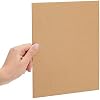 Juvale Corrugated Cardboard Sheets - 8 x 10.2 in, 2mm Thick E-Flute, Brown, 25 Pack - Flat Cardboard Sheets for Crafts & Mailing Inserts - Poster Board Backing & DIY Projects