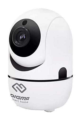 Preisvergleich Produktbild DIGMA Division 201 Überwachungskamera WLAN IP Kamera 1080P Überwachungs Nachtsicht Bewegungsmelder 2-Wege-Audio für Home Innen Baby Haustier Monitor mit iOS Android App DIGMA SmartLife (Weiß)