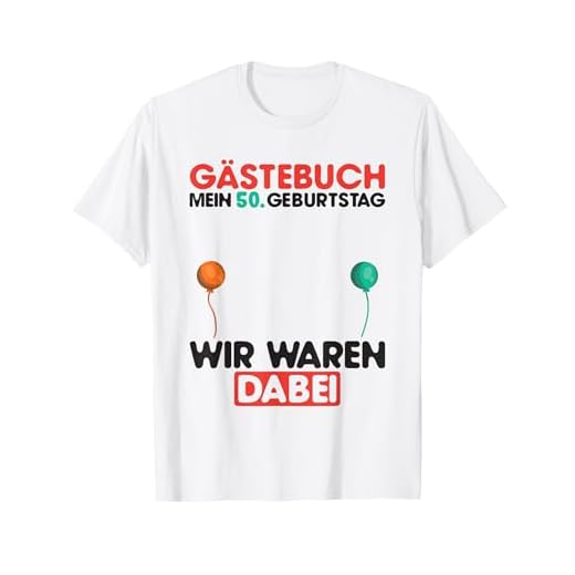 50 años lista de invitados hombre mujer libro de visitas 50 cumpleaños Camiseta