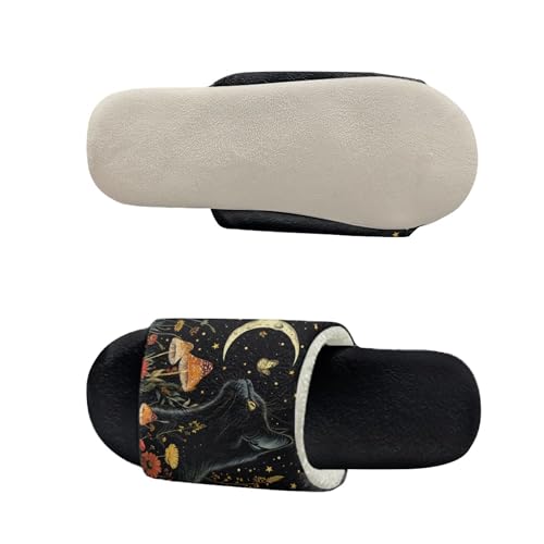 Fuzzy Slippers Slip-On Flannel Slide Sandals Lightweight Soft House Shoes Open Toe Slippers for Women4