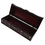 Accenno vintage artistico: il portagioielli in legno funge da scatola portaoggetti decorativa con coperchio, infondendo alla tua casa un'eleganza classica e artistica mentre riponi gli accessori in un unico del retrò, scatole per vintage, organizer da scrivania rustico