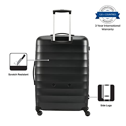 Image of American Tourister Trolley Bags for Travel | Barcelona 55 Cms, 69 Cms Polycarbonate Hardsided Set of 2 Luggage Bags | Suitcase for Travel | Luggage Bags | Trolley Bags for Travelling, Gunmetal