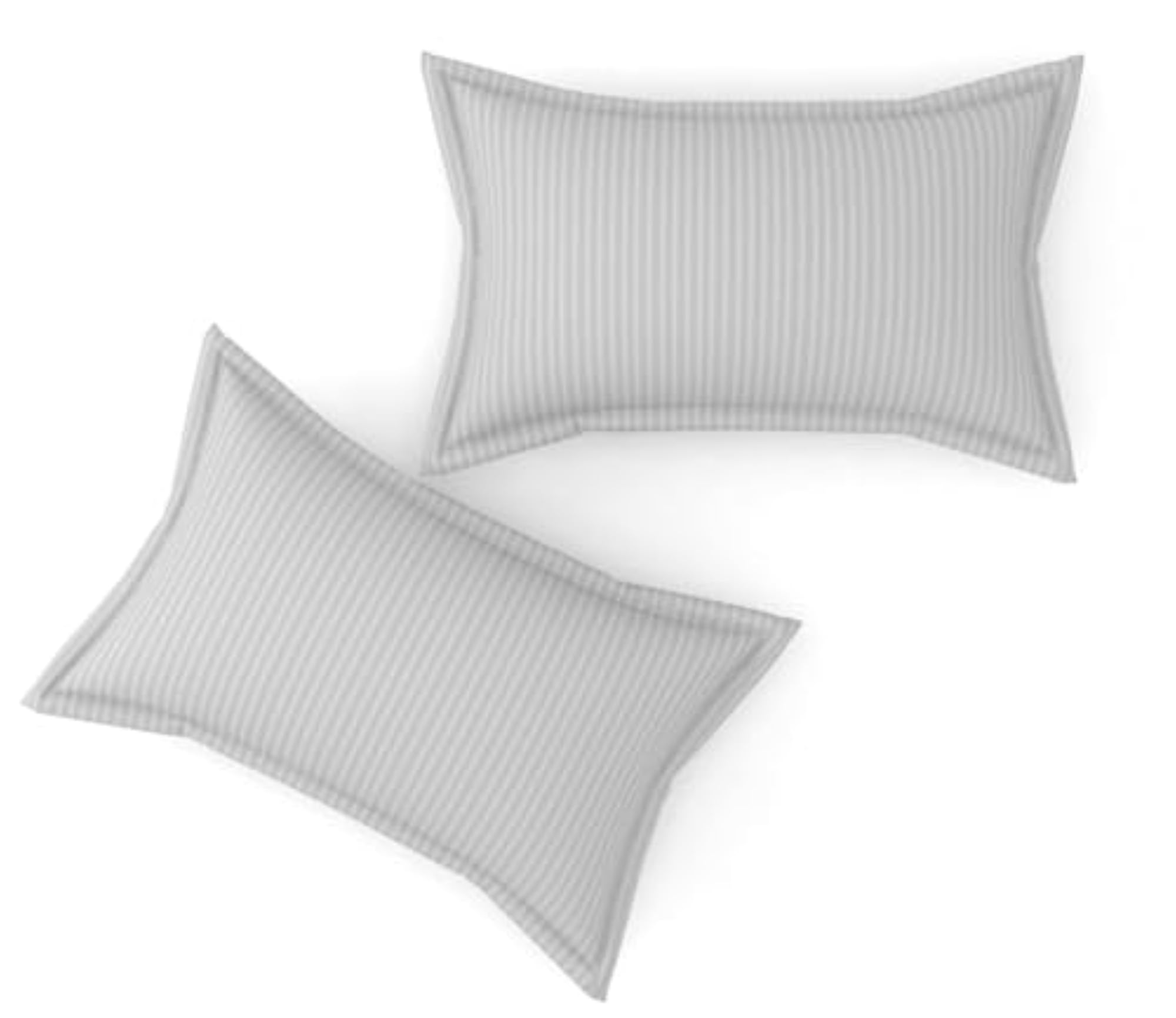 King Size Grey Cotton Stripe Bedsheet, Fade Resistant