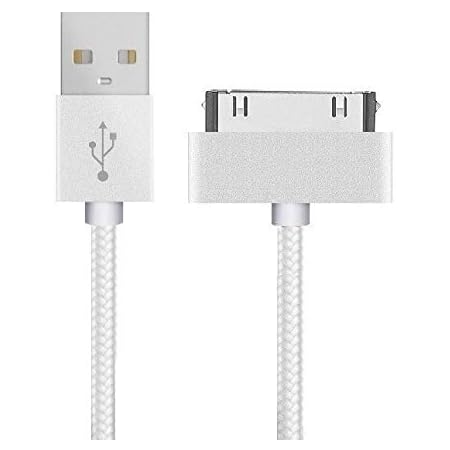 Amazon Co Jp Access 25cm 30ピン Usb Dockケーブル シルバー For Ipad Iphone4 4s 3gs 3g Ipod 等対応 充電 通信用 Ip27sv 25 家電 カメラ