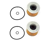 2 Pack - Genuine Honda Oil Filters & O-Rings 15410-426-010 Fits Honda CB350 CB400 CB500 CB550