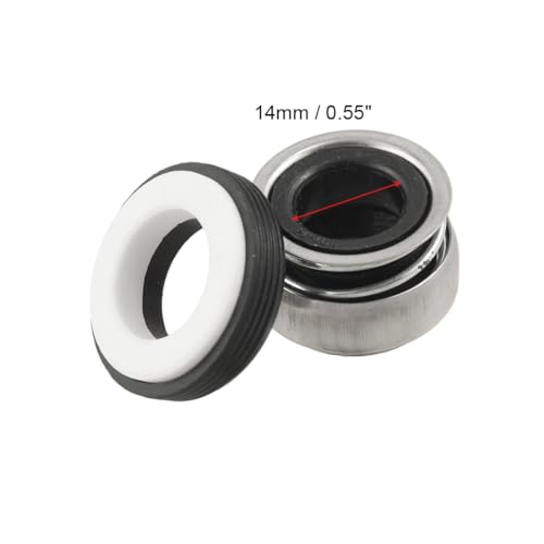 sourcingmap 14mm Inner Diameter Single Coil Spring Water Pump Mechanical Seal - Image 2