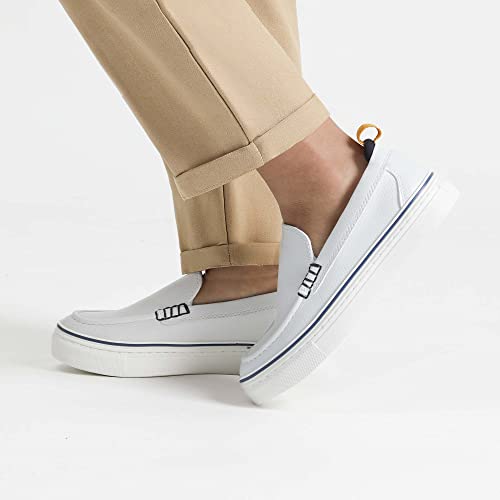 Bruno Marc Boy's Girl's Sbls2335K Loafers Slip On Casual Shoes, White, Size 1 Little Kid #TOP6