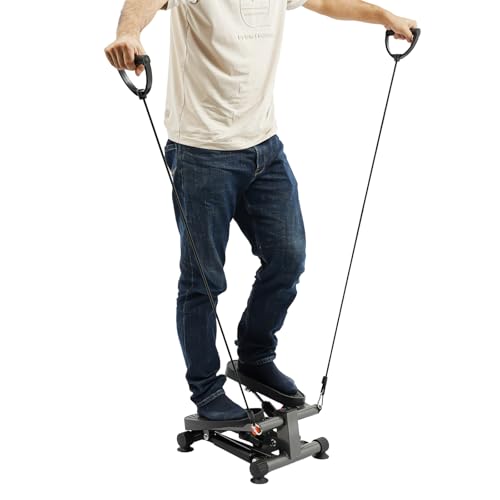 Up-Down-Twister Stepper Stepper für Zuhause mit Power Ropes & rutschfeste Fußplatte Treppensteiger Fitnessgerät bis 120kg belastbar Stahl für Wohnungen, Heimfitnessstudios, Büros, Fitnessstudios Up-Down-Twister Stepper Stepper für Zuhause mit Power Ropes & rutschfeste Fußplatte Treppensteiger Fitnessgerät bis 120kg belastbar Stahl für Wohnungen, Heimfitnessstudios, Büros, Fitnessstudios