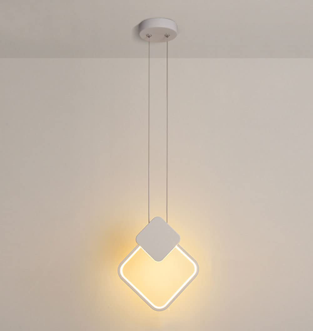Suspension LED 12 W, lustre moderne pour salon, chambre à coucher, cage d'escalier, design art déco