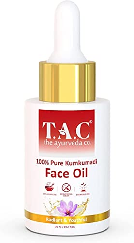 AOZA Aceite facial 100% puro Kumkumadi Tailam para pigmentación, azafrán para piel brillante y radiante, para hombres y mujeres, 20 ml