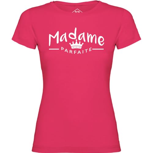 T-Shirt Femme Madame Parfaite Rose en coton doux pour look décontracté