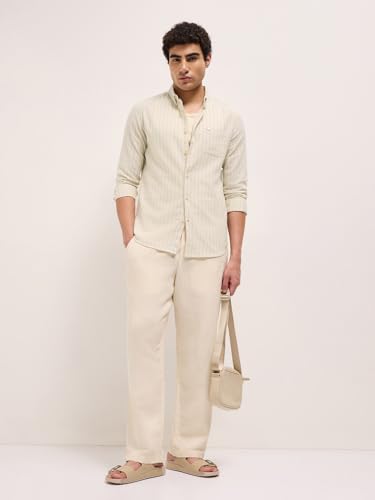 Image of THE Bear House Men's Striped Slim Fit Shirt