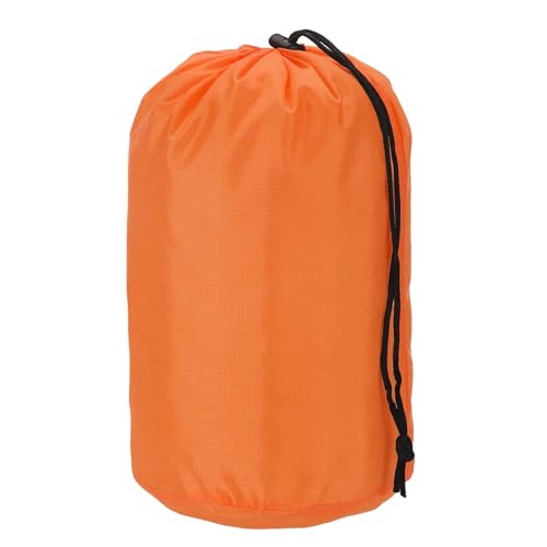 YELARXI Stuff Sack, Nylon Waterproof Storage Sacks Portable Drawstring Dry Stuff Bag Gear Organization with Toggle, 7x13Inch Fit for Backpacking Camping Traveling Hiking(Orange)