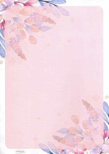 Image of Alvika - Pack of - 40 Design - 006 A4 Size 140 GSM One Side Ruled Multipurpose Designer Colored Art & Craft Sheets for Scrapbooking, Projects