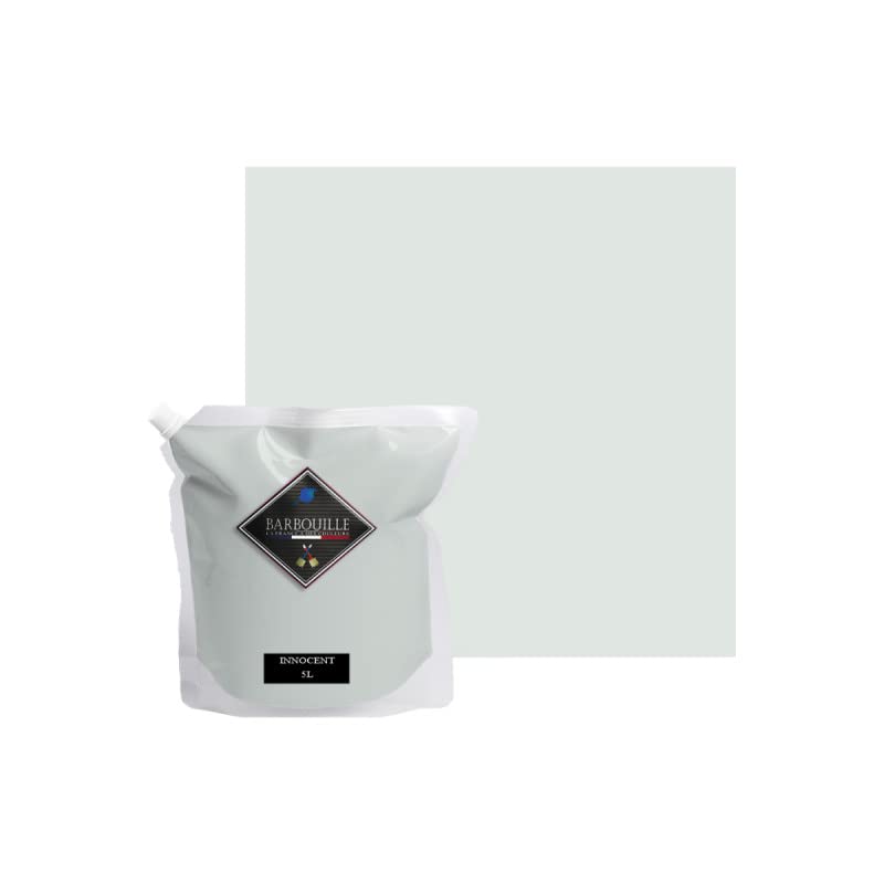 Vernice acrilica Innocente - Effetto opaco - Polvere - Pittura a parete e soffitto - Lavabile - Asciugatura in 30 min - VOC A+ - Made in France - 5 L