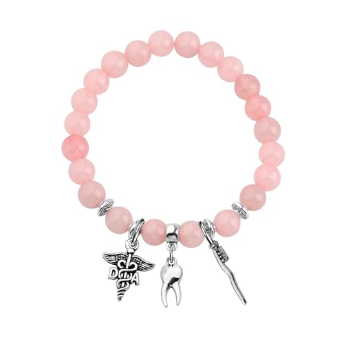 LQRI Dental Assistant Bracelet Dental Hygienist Gift DA Gift for Future Dentist Assistant Gift Dental Graduation Gifts3