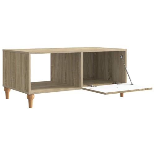 Table basse avec compartiments de rangement et grand plateau design - 5