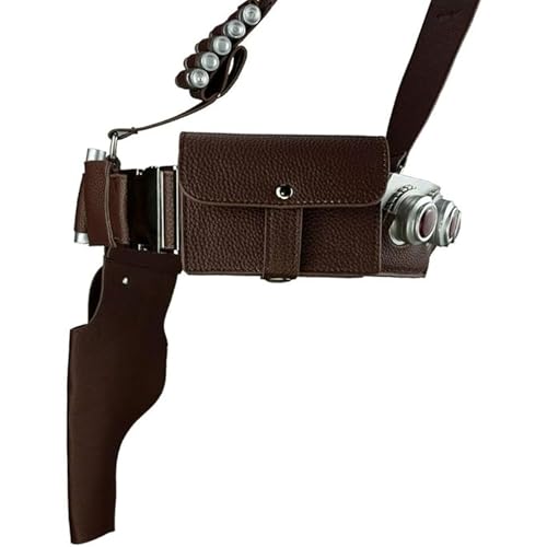 Mandalorian Belt and Holster with Leather Pouch In Brown Color Star Wars Unisex Cosplay Costume Prop Halloween Accessory2