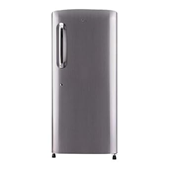 LG 215 L 4 Star Inverter Direct Cool Single Door Refrigerator (GL-B221APZY, Shiny Steel)