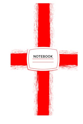 St. George’s Cross Notebook: Classic notebook featuring the English flag on every page.