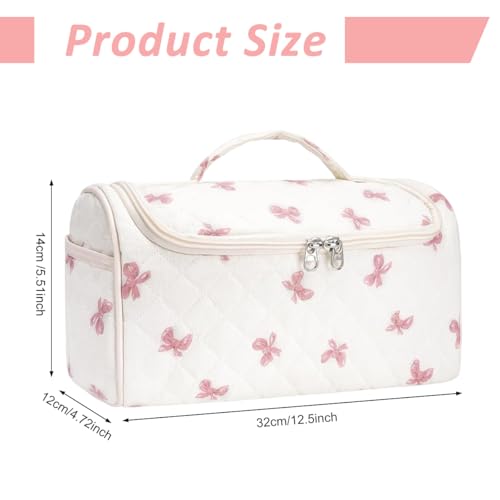 Image of MAYCREATE Travel Storage Bag for Dyson Air wrap Holder Hair Styler Organizer for Airwrap Attachments Portable Storage Bag with Hanging Hook, White (Bag Only)