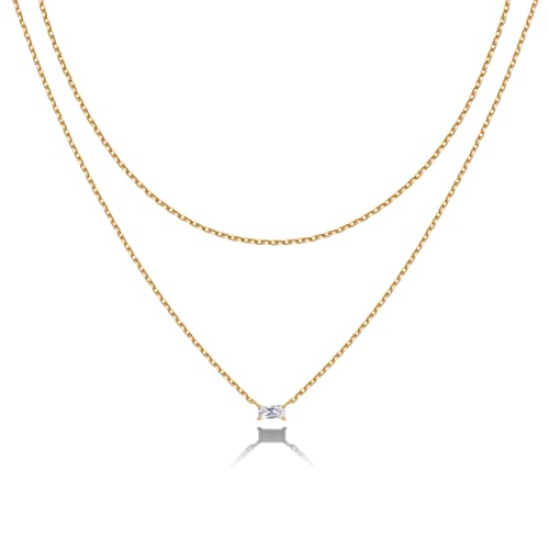 PAVOI 14K Gold Plated Layering Necklaces | Stylish Minimalist Design Pendant Necklaces | Butterfly, Heart, Lotus, Evil Eye, Cross Pendants for Women