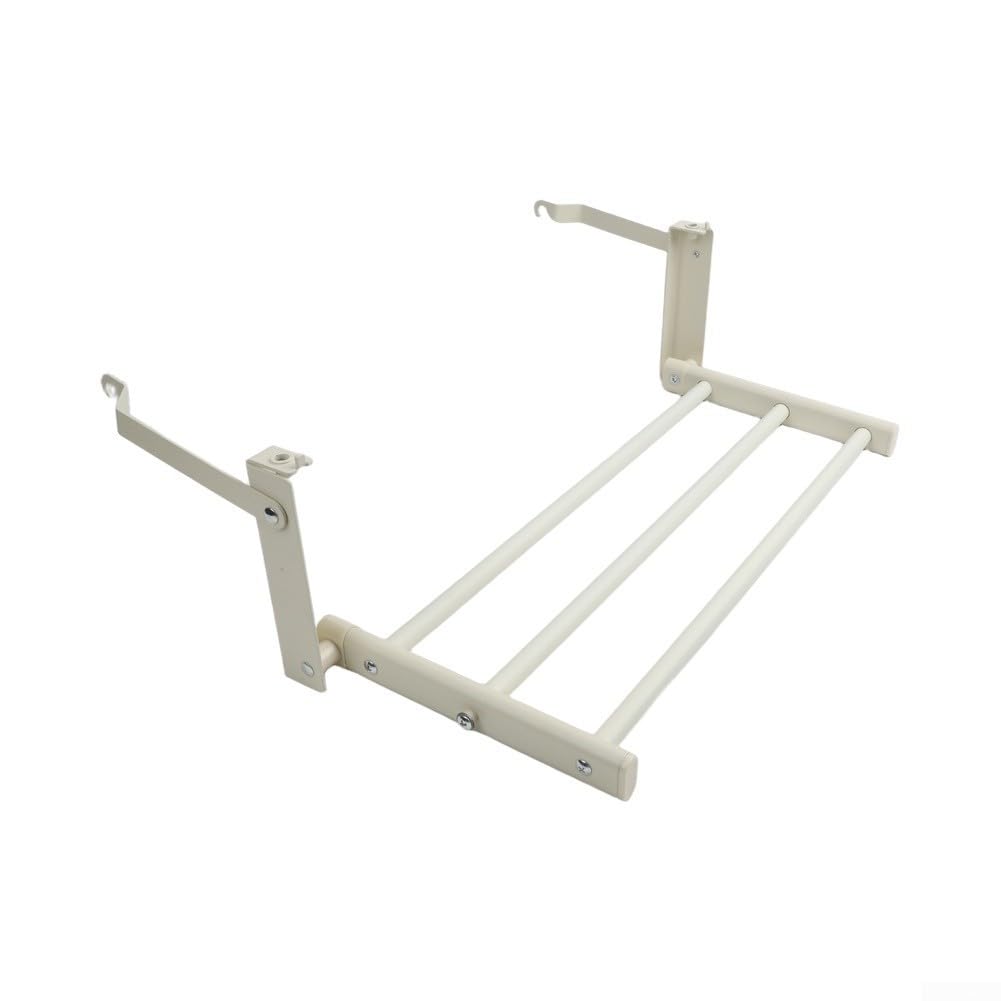 Stendino per termosifone Regolabile 10kg Portatile per viaggio(White 50cm)