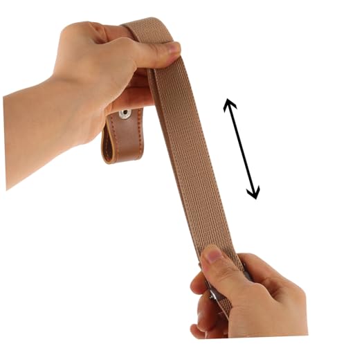 2Pcs Buckle Elastic Belts Stretchy Waistbands for Boys Comfortable Chic Design for Jeans Dresses School Uniforms Lightweight Casual Accessories3