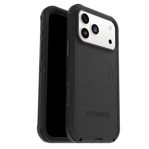 Image of OtterBox iPhone 17 Pro Max Defender Pro Series Case - Black - Tough, Rugged & Durable iPhone Case, Snaps on MagSafe