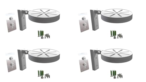 Image of Bectro PVC CCTV Camera Wall & Ceiling Mounting Bracket, Strong Adhesive Direct Sticking Drill Free, for Indoor & Outdoor Use (Pack of 4 Set)