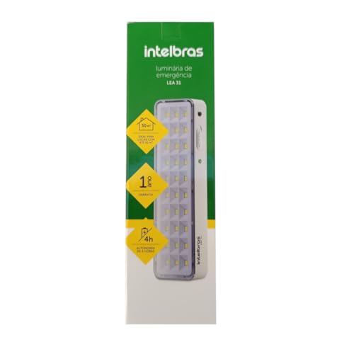 Kit 3 Lâmpada Luminária De Emergência 30 Leds Intelbras LEA 31 Bivolt